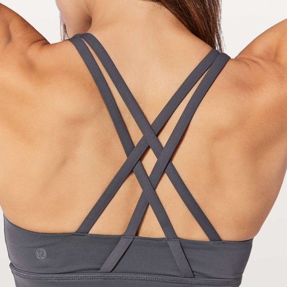 Lululemon | Energy Lace-Up Bra | Size 2 | Color: Shadow(greyish purple) - Picture 2 of 6